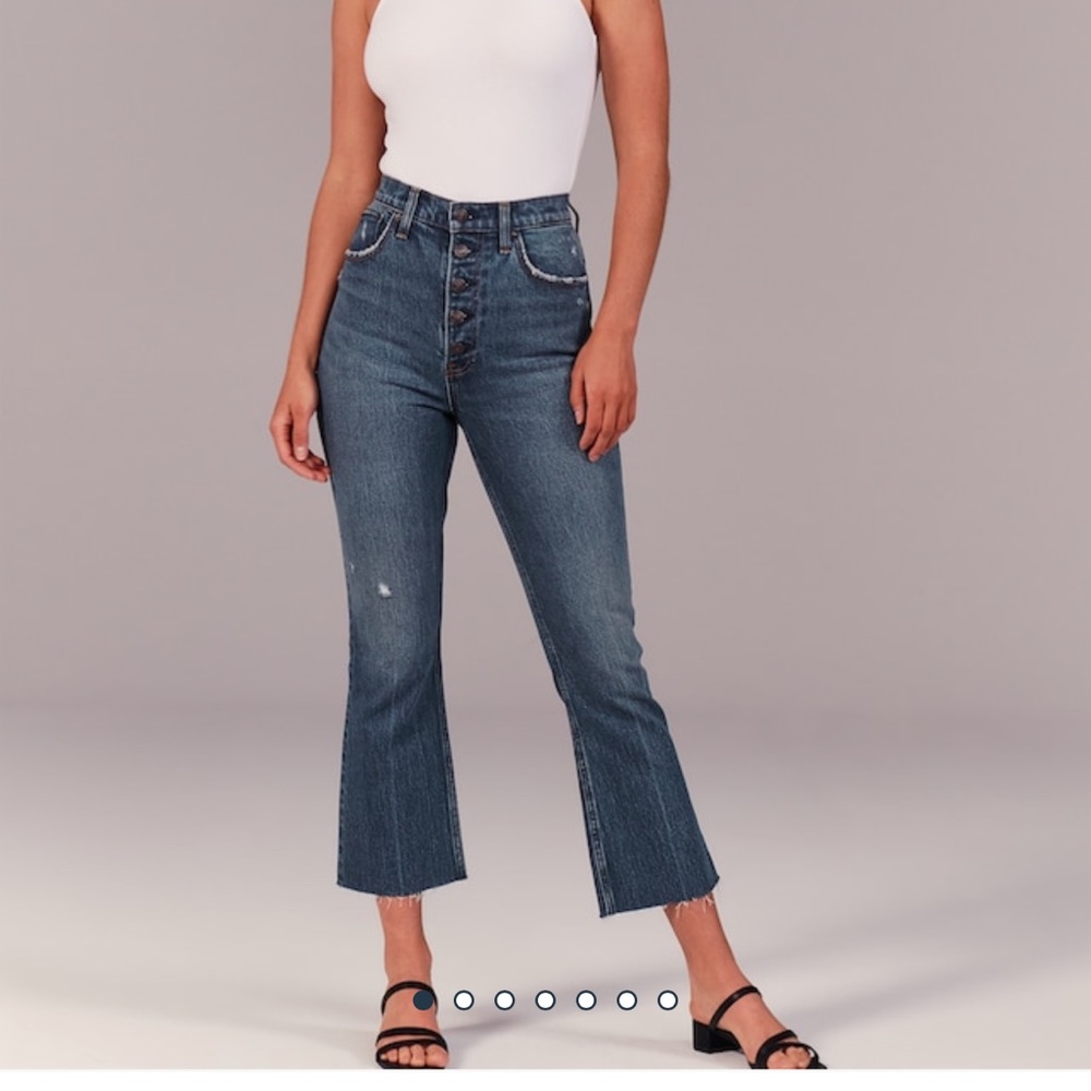 Abercrombie and fitch kick flare curve love jeans size 12/31 short NBW